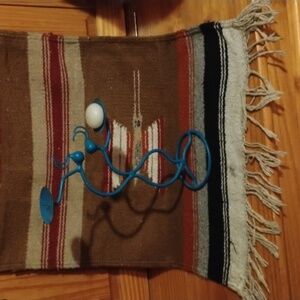 SOUTHWEST Kokopelli  DANCERS  CANDLE HOLDER  TURQUOISE